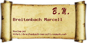 Breitenbach Marcell névjegykártya